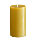 Beeswax Pillar Candle | Smooth Cylinder on a transparent background