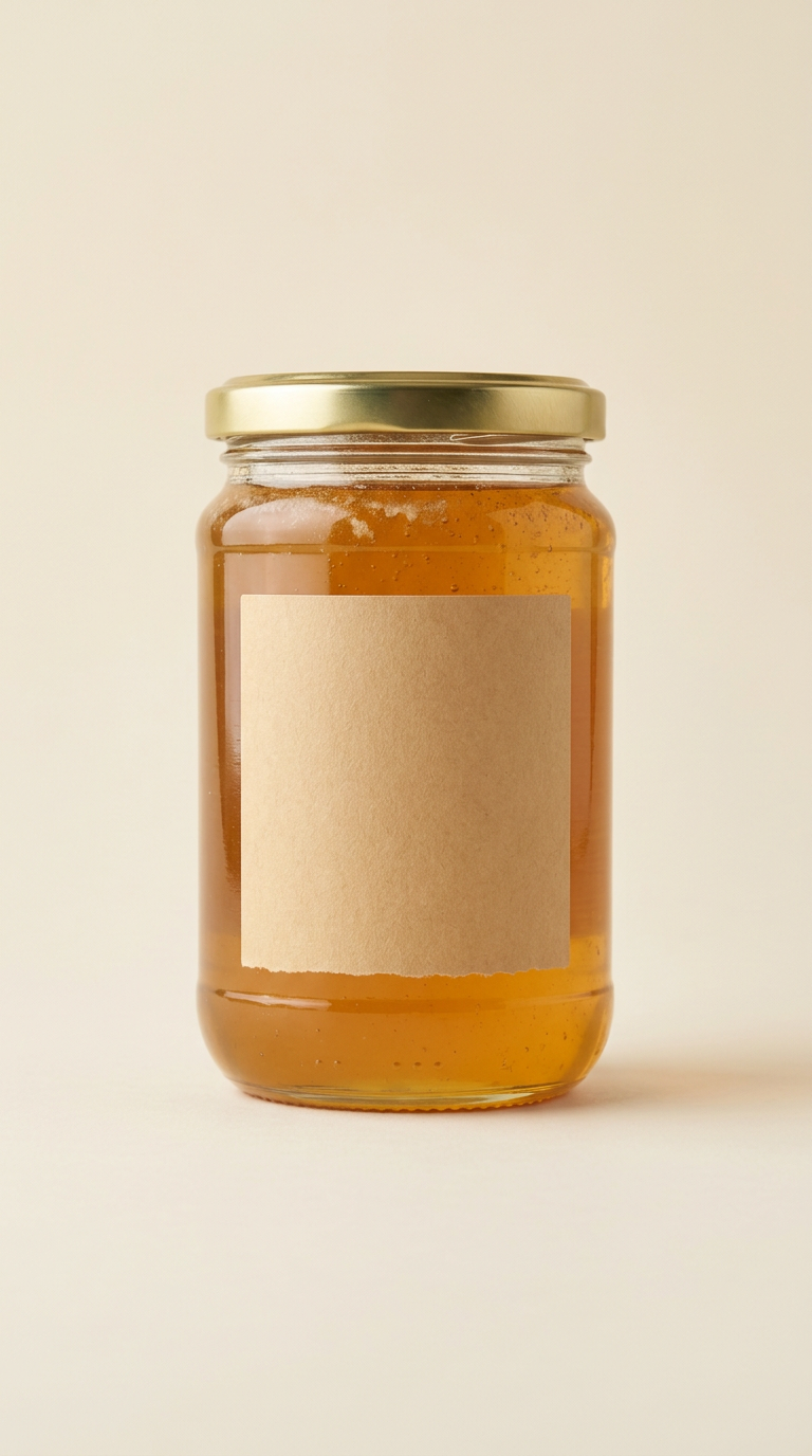 Raw Wildflower Honey Glass Jar