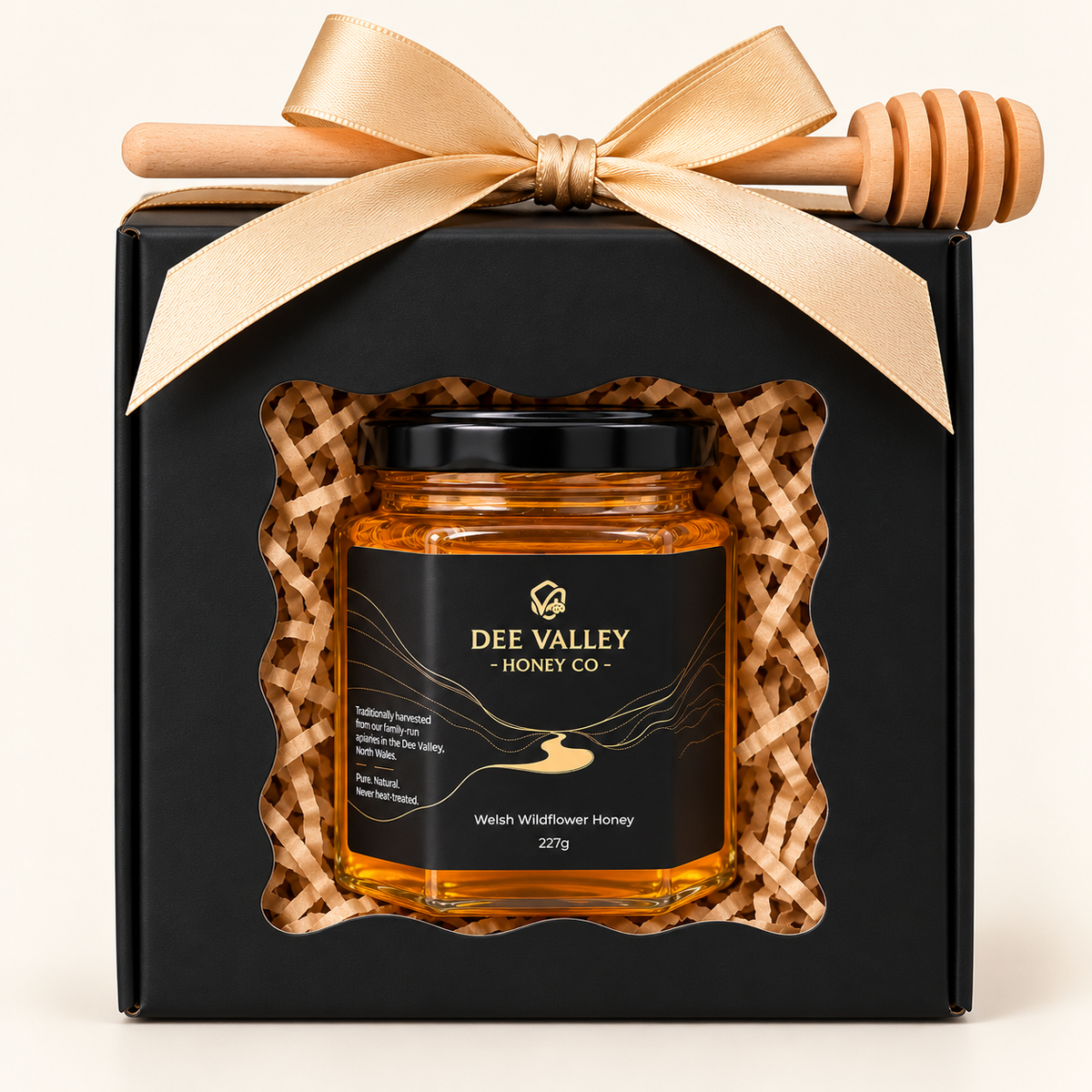 Honey and dipper gift box