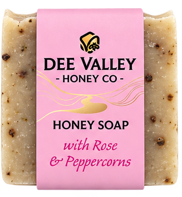Dee Valley Honey Co Rose & Peppercorns honey soap 85g