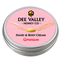 Hand & Body Cream | Geranium on a transparent background
